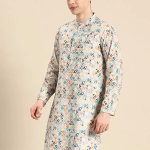 Indigo Bloom Printed Kurta